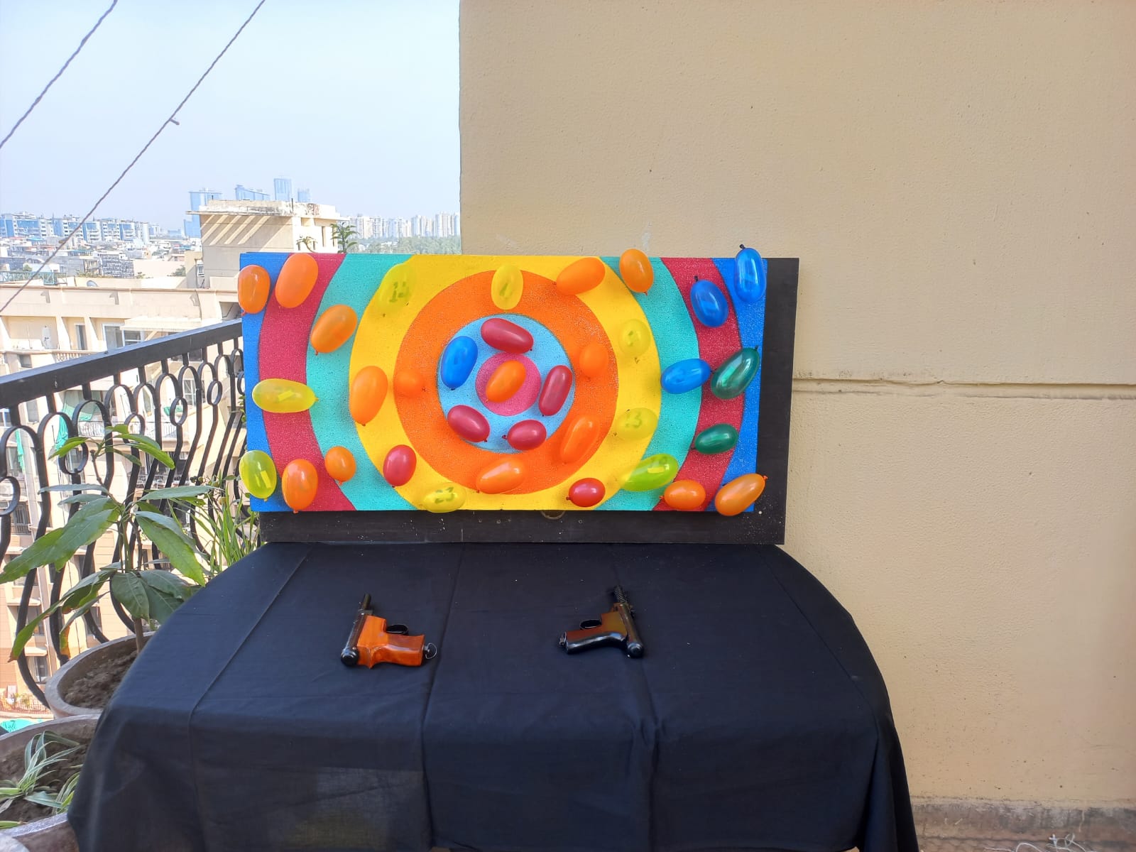 gun shooting game  for kids birthday 